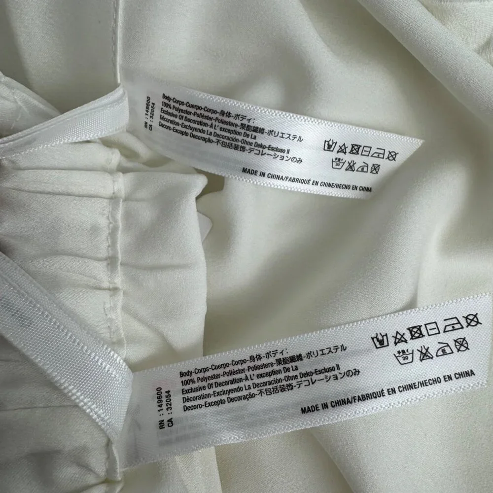 Flora Nikrooz NEW 2 Piece Ivory Nightie Satin Shorts & Top XS Loungewear